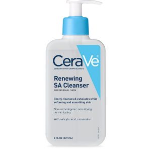 CeraVe SA Cleanser | Salicylic Acid Cleanser with Hyaluronic Acid, Niacinamide, 473ml