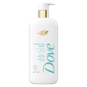 Dove Exfoliate Away Body Wash 4% Refining Serum with AHA, 18.5 oz