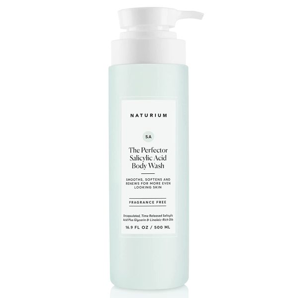 Naturium The Perfector Salicylic Acid Body Wash, Gentle & Smoothing Cleanser, 16.9 oz