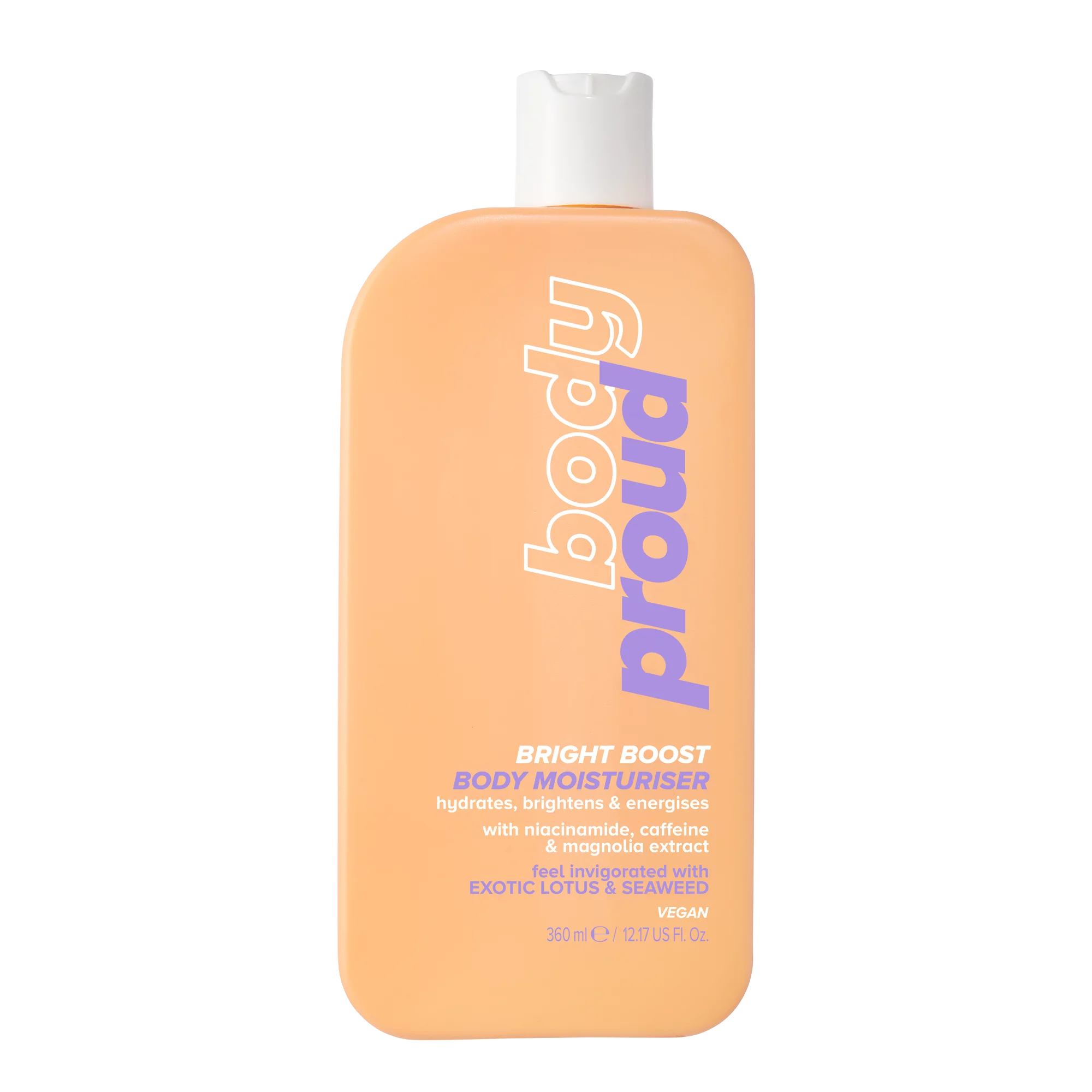 Body Proud, Bright Boost Body Moisturizer with Niacinamide, 12.17 fl oz