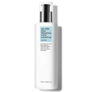 COSRX Oil Free Lotion with Birch Sap, Daily Acne Facial Moisturizer, 3.38 fl.oz / 100ml