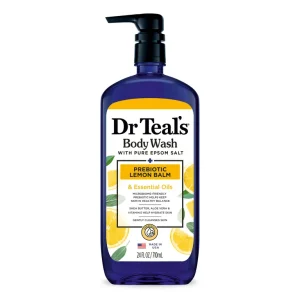 Dr Teal?s Body Wash with Prebiotic Lemon Balm and Essential Oil Blend, 24 fl oz