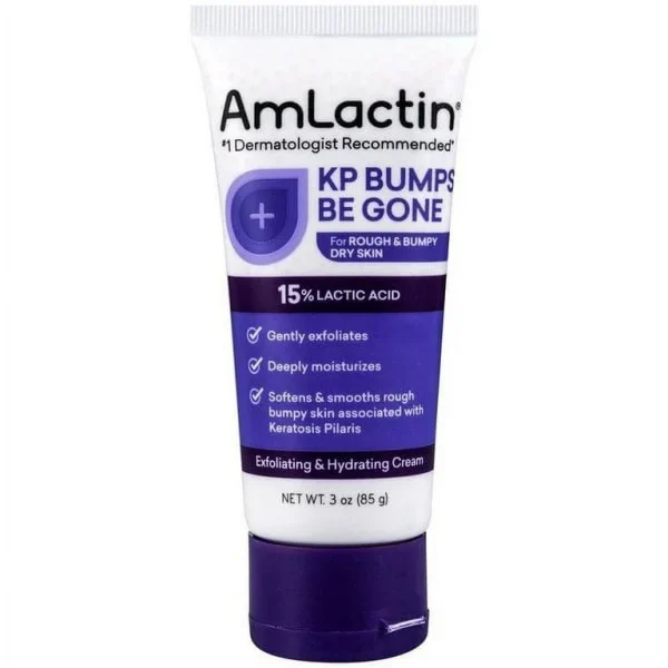 AmLactin KP Bumps Be Gone, Exfoliating & Hydrating Cream, 3 oz (85 g)