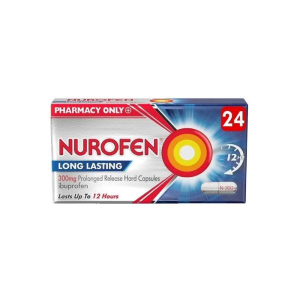 Nurofen Long Lasting Pain Relief 300Mg Capsules X24