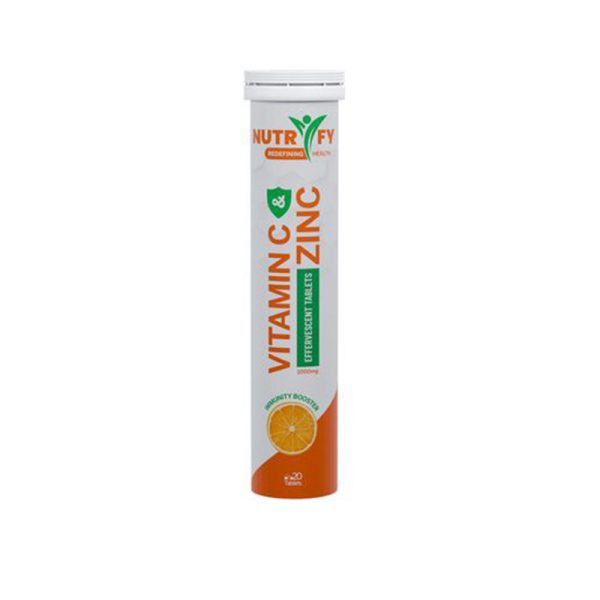 Nutrify Vitamin C And Zinc Tablets X20