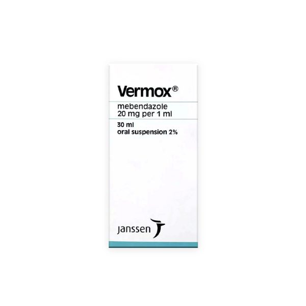 Vermox(Mebendazole) 100Mg/5Ml Oral Suspension 30Ml