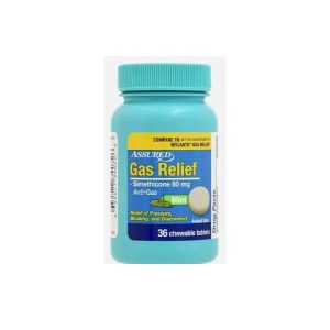 Assured Gas Relief Chewable Tablets X36