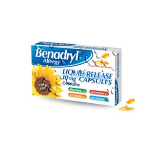 Benadryl Allergy 10Mg Liquid Release Capsules