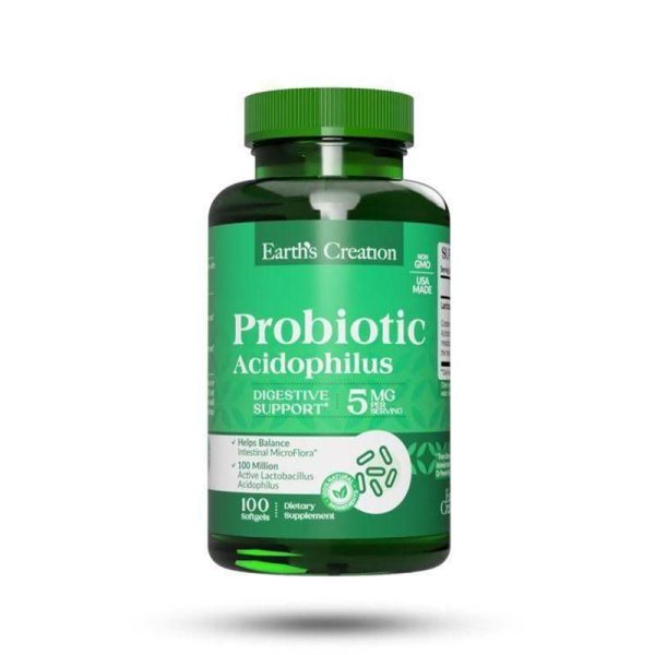Earth?s Creation Probiotic Acidophilus Softgels X100