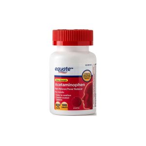 Equate Acetaminophen 500Mg Caplets X100