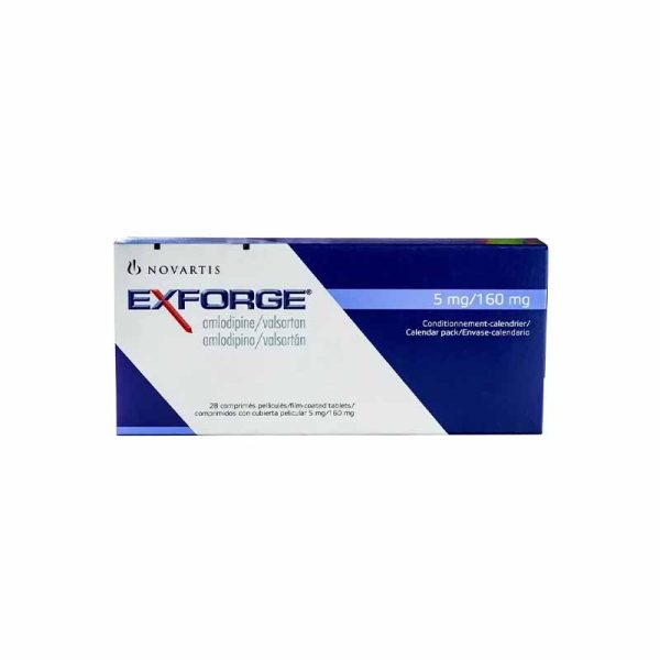 Exforge 5Mg/160Mg Tablets X28