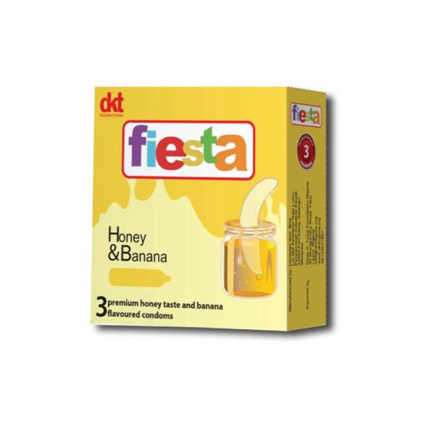 Fiesta Honey & Banana Condoms X3