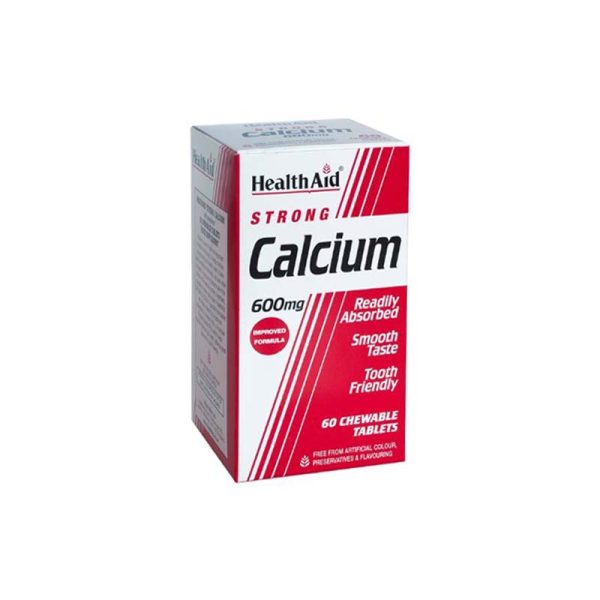 Healthaid Strong Calcium 600Mg Chewable Tablets X60