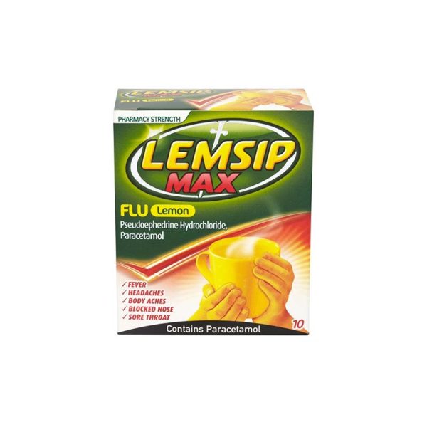 Lemsip Cold & Flu Lemon Satchets X10
