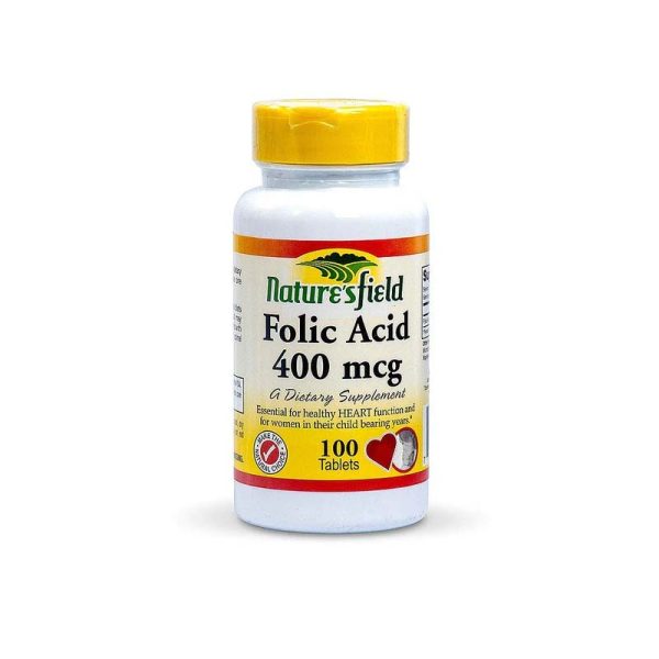Nature?s Field Folic Acid 400Mcg X100 Tablets