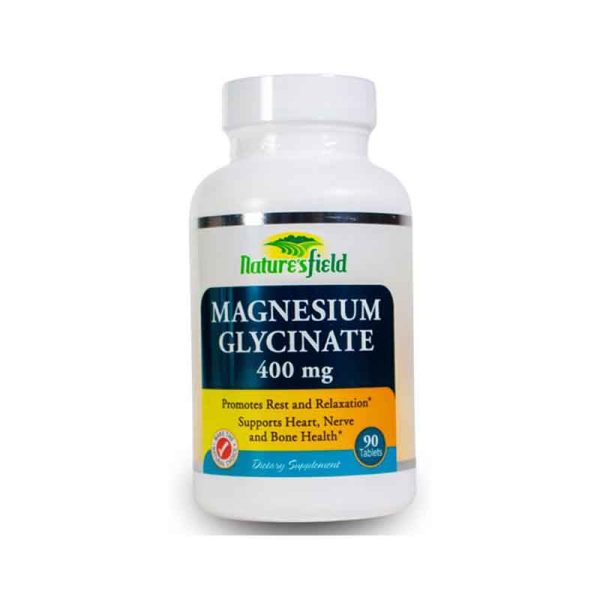 Nature?s Field Magnesium Glycinate 400Mg Tablets X90