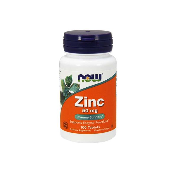 Now Zinc 50Mg Tablets X100