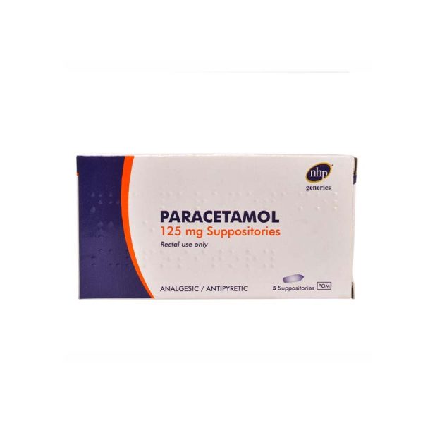 Paracetamol 125Mg Suppositories X5