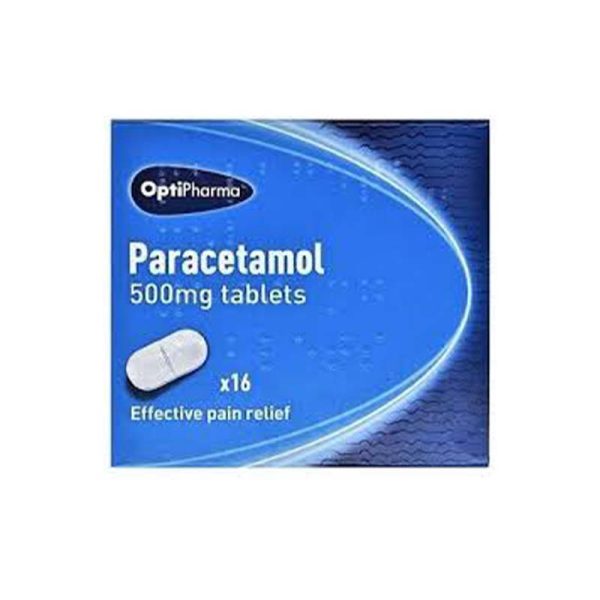 Paracetamol 500Mg Tablets X16 (Optipharma)
