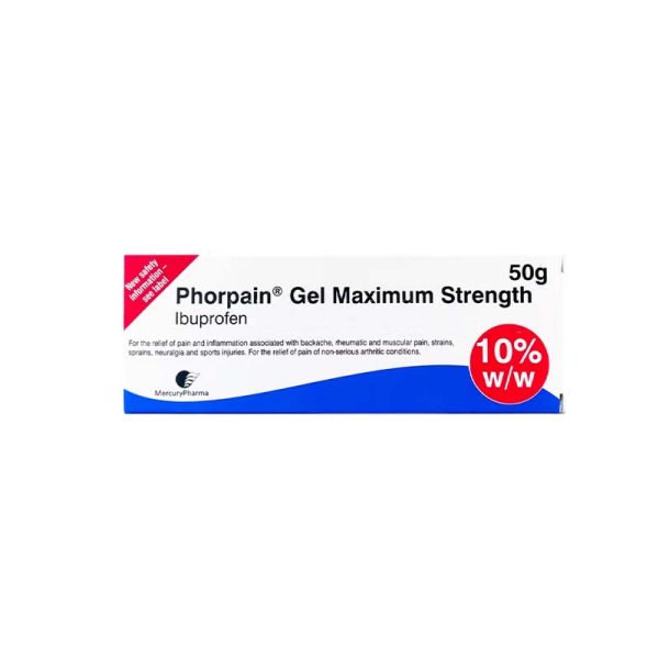 Phorpain Ibuprofen Maximum Strength 10% Gel 100G