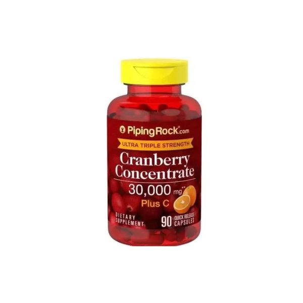 Piping Rock Cranberry Concentrate 30G Plus C Capsules X90