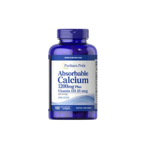 Puritan?s Pride Absorbable Calcium 1200Mg Softgels X 100
