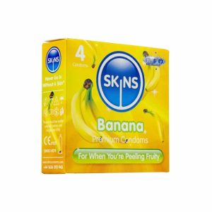 Skins Banana Condoms X4