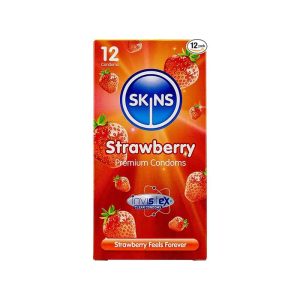 Skins Strawberry Condoms X12