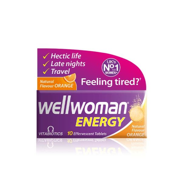 Wellwoman Energy Effervescent Tablets X10 (Orange Flavour)