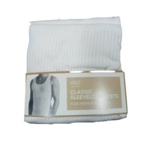 3 In 1 M&S Classic Sleeveless Singlet ? White