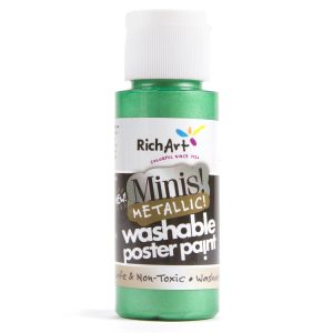 RichArt Washable Poster Paint- Metallic Green