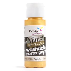 RichArt Washable Poster Paint- Metallic Yellow