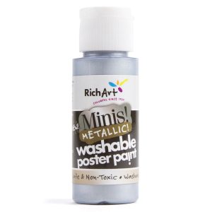 RichArt Washable Poster Paint- Metallic Silver