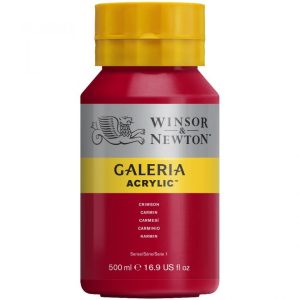 Winsor and Newton Galeria Acrylic- Crimson 500ml