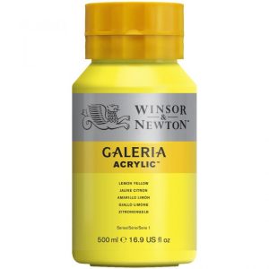 Winsor and Newton Galeria Acrylic- Lemon Yellow 500ml