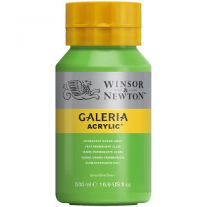 Winsor and Newton Galeria Acrylic- Permanent Green Light 500ml