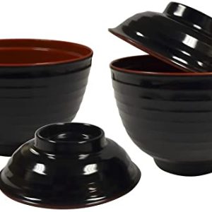 BLACK LID BREAKABLE BOWL