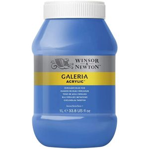 Winsor and Newton Galeria Acrylic Medium- Cerulean Blue Hue 1L