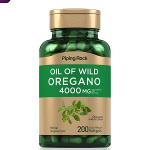Piping Rock Oil of Oregano 4000mg | 200 Softgel Capsules | Herbal Supplement | Non-GMO, Gluten Free Pills