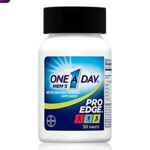 One A Day Men's Pro Edge Multivitamin, Supplement with Vitamin A, C, D, E and Zinc for Immune Health Support and Magnesium for Healthy Muscle Function, Tablet 50 Count