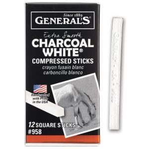 General?s Charcoal White Compressed Sticks