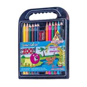 Hermidex 12pcs Jumbo Coloured Pencils for Kids