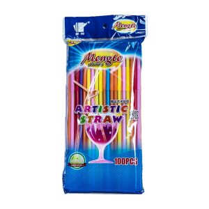 Mengte 100pcs Artistic Straws