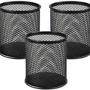 Black Mesh Pen Holder