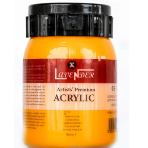 Lavender Acrylic Paint- Deep Yellow 500ml