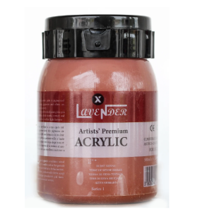 Lavender Acrylic Paint- Burnt Sienna 500ml
