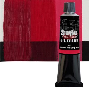 Soho 170ml Urban Artist Oil Color | Cadmium Red Deep Hue