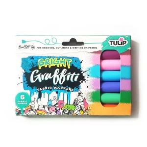 Tulip Bright Graffiti Fabric Marker|6pcs