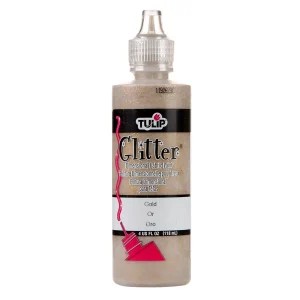 Tulip Glitter Fabric Paint | Gold 118ml