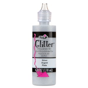 Tulip Glitter Fabric Paint | Silver 118ml